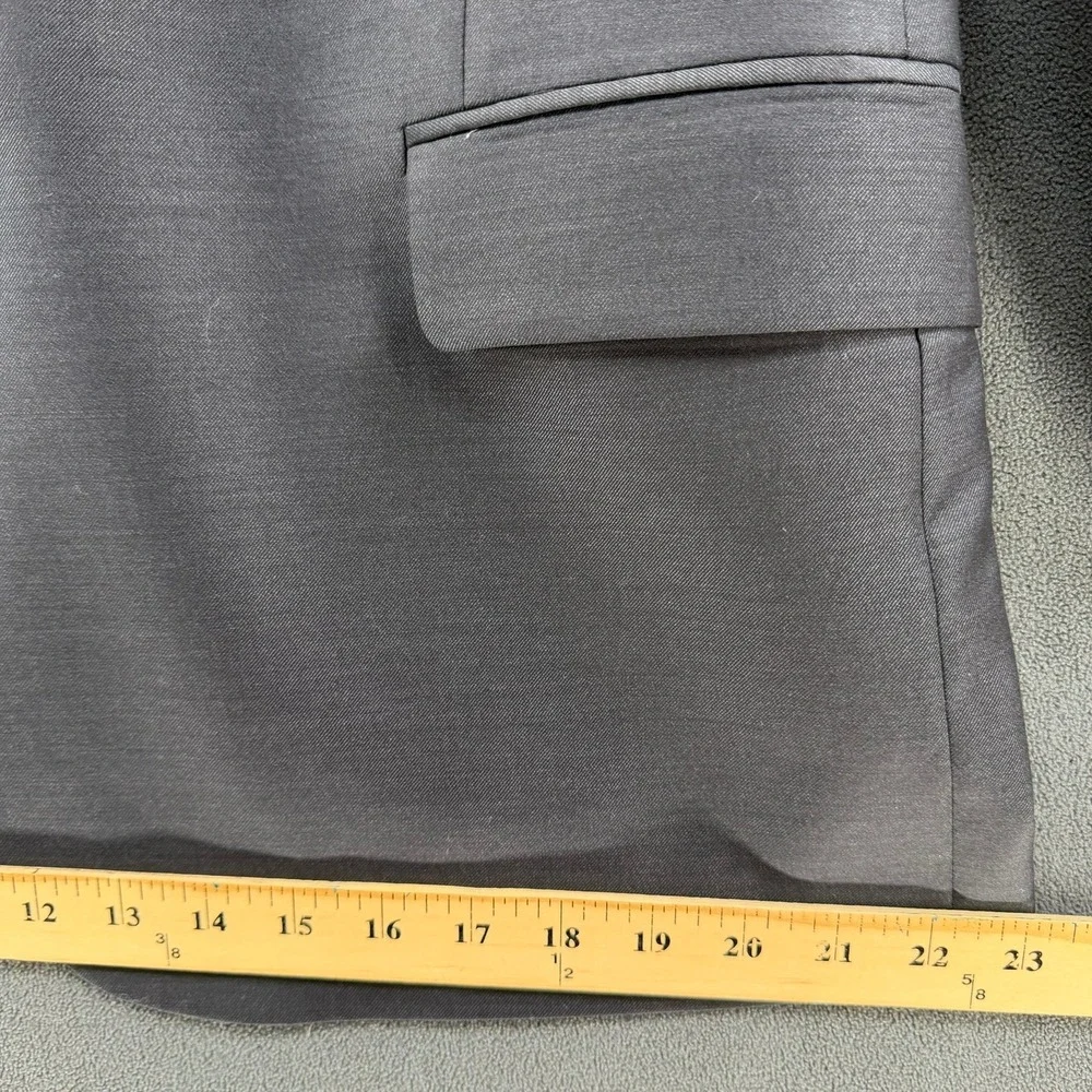 Joseph Abboud Ermenegildo Zegna Wool Blazer Mens 48S Custom Gray Sport Coat 1402